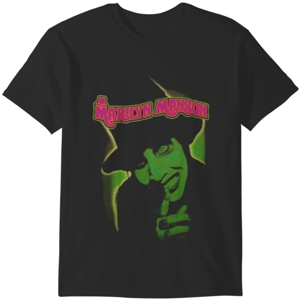 Marilyn Manson Smells Like Children Retro Dark Rock Graphic T-Shirt